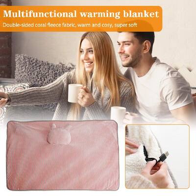 速发USB Electric Heating Blanket Berber Fleece Multifunction