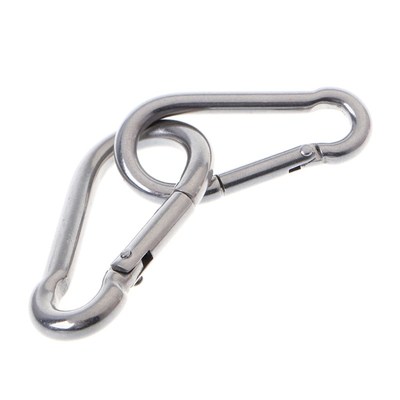 1 Pc 304 Stainless Steel Spring Carabiner Snap Hook Keychain