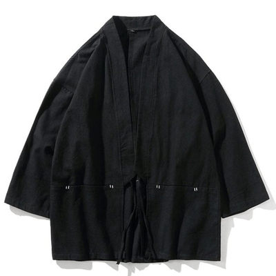 极速Traditional Japanese Fashion Men's Retro Cardigan Samura