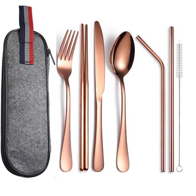 9Pcs/ set 304 Stainless Steel Cutlery Set Flatware Set with