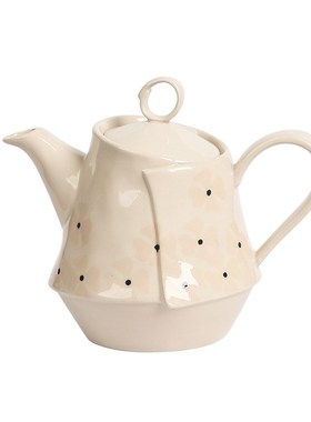 日系奶油风样板间飘窗茶壶摆件女孩房下午茶茶具组合软装饰品