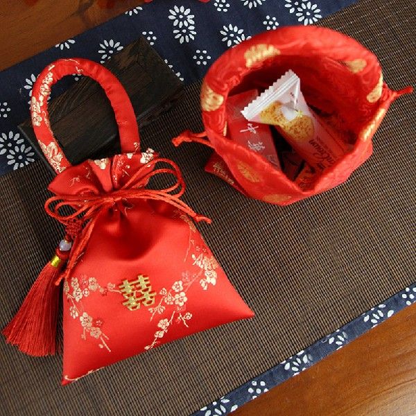 推荐1PC 14x11cm Portable Brocade Wedding Candy Bag Package B 办公设备/耗材/相关服务 胶卷 原图主图