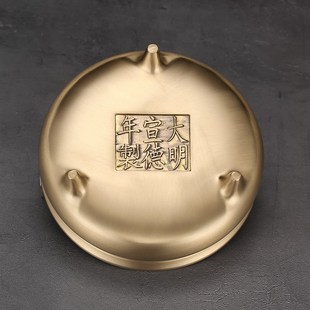 优彤香炉纯铜特大号供佛檀香香薰炉家用室内线香插宣德炉焚香上香