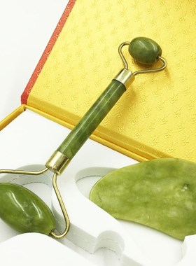 Guasha Scraper Massage-Roller Jade-Set Face-Skin Anti-Wrinkl