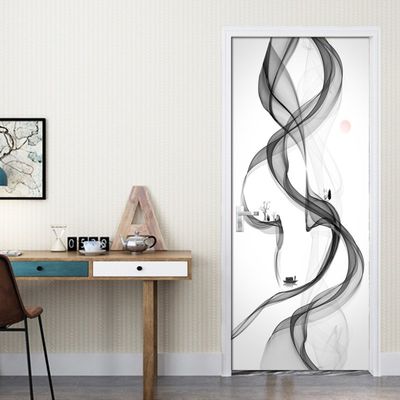 Modern Abstract Ink Painting Creative Art Mural Living Room