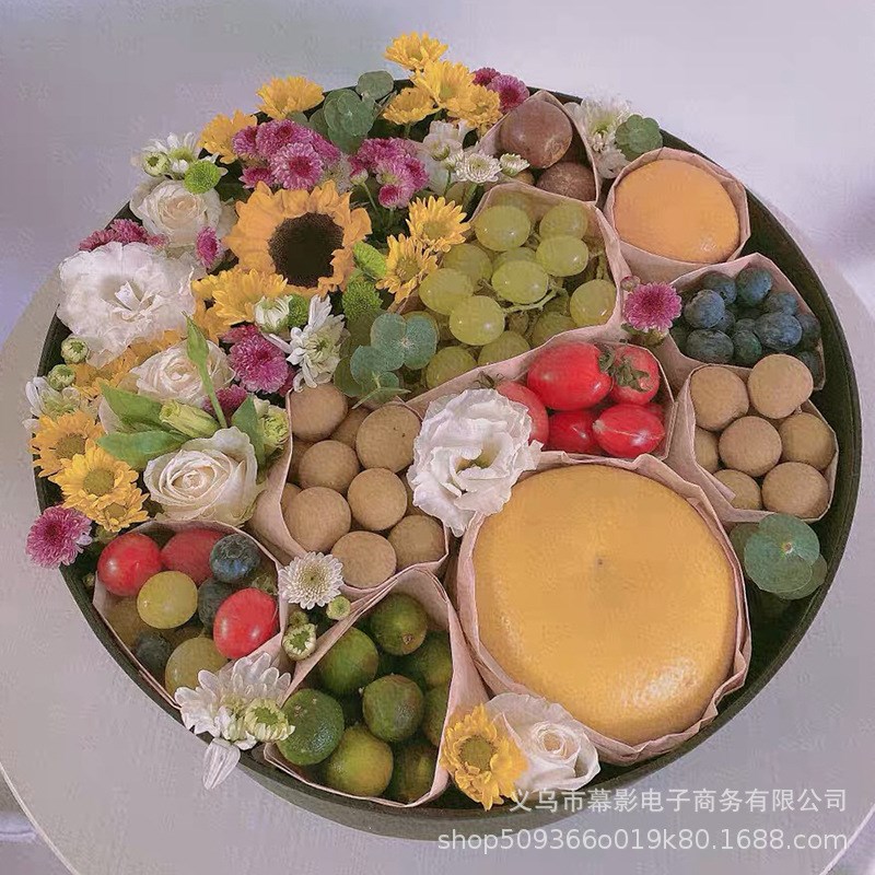 大号绸质礼盒心形鲜花礼盒水果礼盒包装O盒花盒方形圆形玫瑰