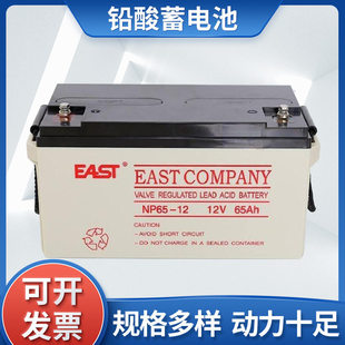EAST蓄电池12V65AH铅酸免维护UPS电源蓄电池易事特电池NP65