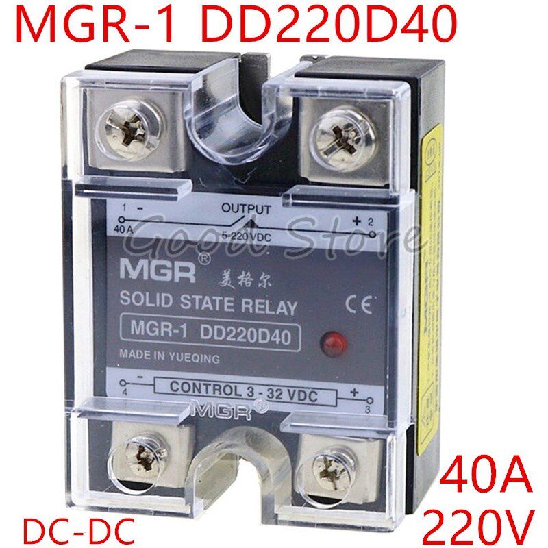 1PCS SSR 40A MGR-1 DD220D40 Load voltage 5-220V DC Control D