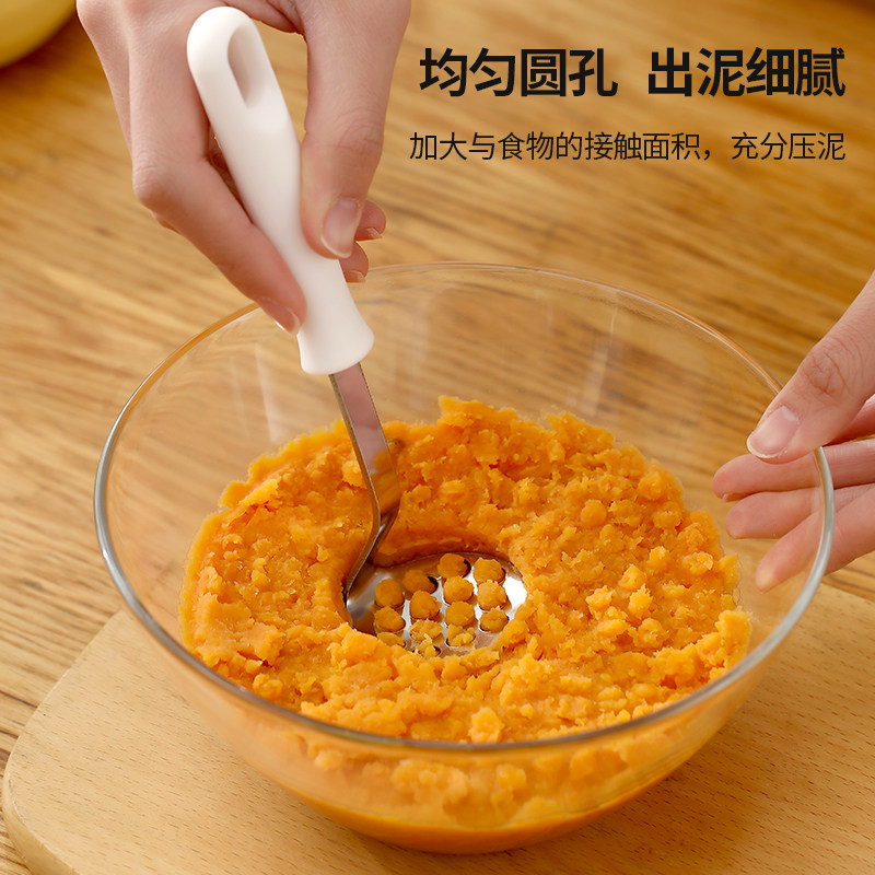 土豆泥压泥器不锈钢手动捣薯泥神器家用宝K宝婴儿辅食压碎碾压工