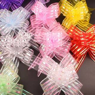 推荐100pcs/lot 1.8/3/5cm Gift Packing Pull Bow Ribbons Gift