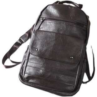 柔软狠有质感!狠实用。日常出行双肩包男简约大容量旅行背包潮