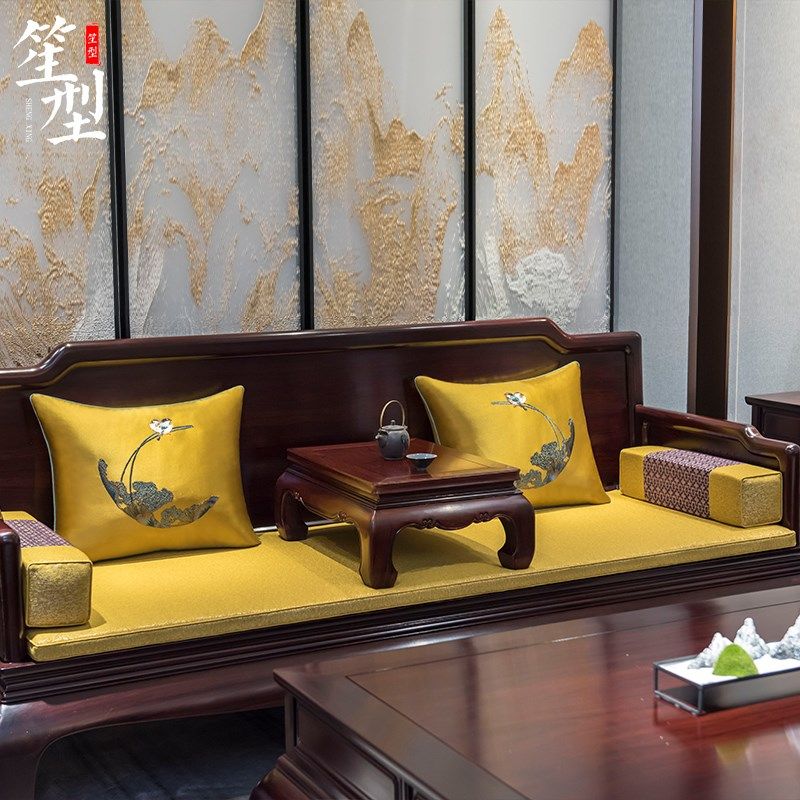 中式红木沙发坐垫套中国风刺绣罗汉床座垫子古典实木家具软装定制,居家布艺,沙发垫,淘宝优惠券,粉丝福利购,淘宝优惠卷
