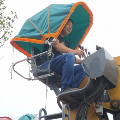 随车吊折叠车篷避雨遮阳棚户外吊车篷随车吊V伞篷野外作业鹏