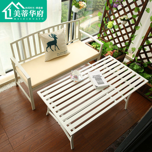 公园椅户外长椅凳子 室外庭院铁艺休闲座椅长条椅 阳台靠背长椅子