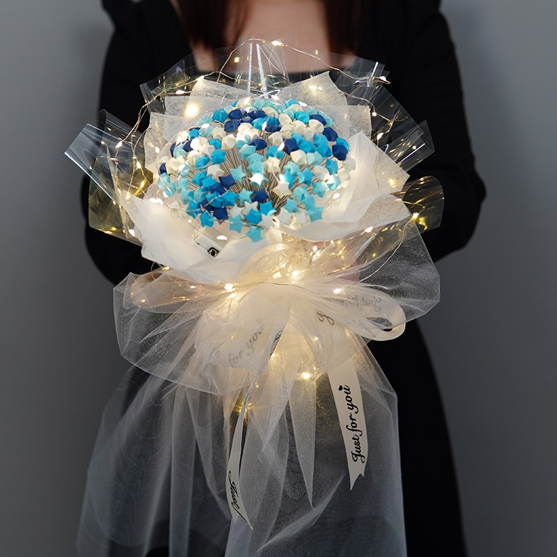 现货折纸星星花束套装diy手工制作材料包生日Q礼物女生送闺蜜男友