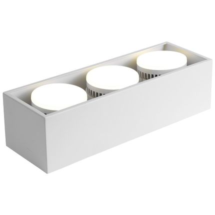 led明装筒灯长方形客厅无主灯照明卧室吸顶灯斗胆灯格栅灯盒子灯