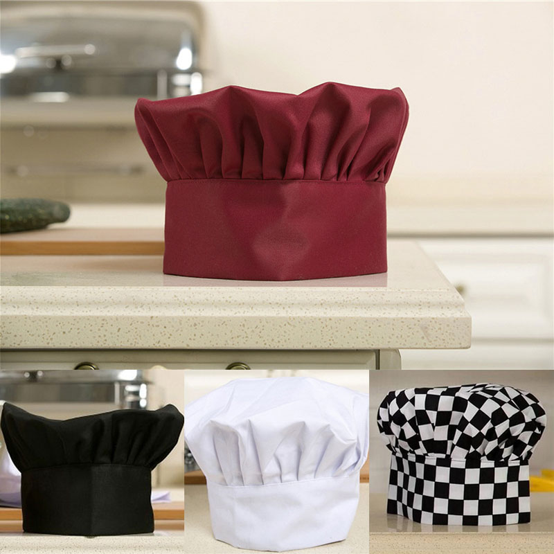 网红Chef Kitchen Hat Unisex Men Women Chef Waiter Uniform Ca