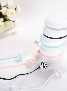 Pink Cute Cat Claw Earphones In ear Suitable for Earphones