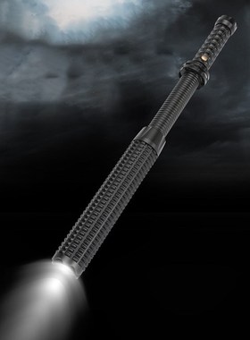 Flashlight Self Defense Stick Zoomable Telescope Mace LED To