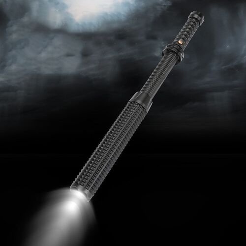 Flashlight Self Defense Stick Zoomable Telescope Mace LED To