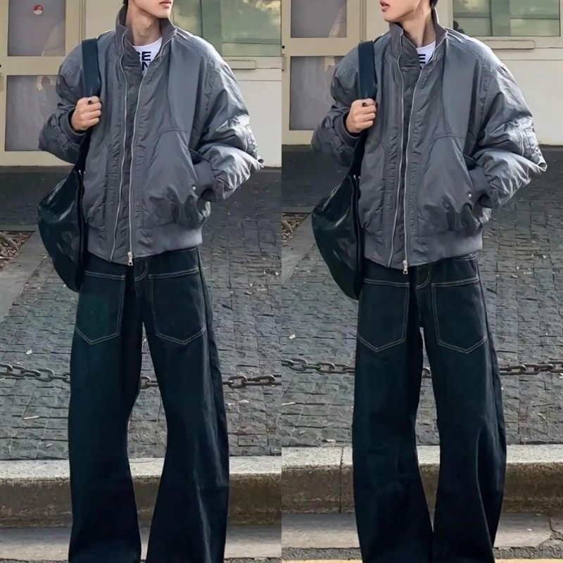 冬季工作服搭配帅气棉衣套装冬季运动套装男2025新款男生休闲款式,男装,时尚套装,淘宝优惠券,粉丝福利购,淘宝优惠卷