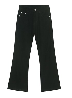 nirben牛仔|新品显瘦高微喇叭VIBE风水洗做旧S宽松牛仔裤长裤男潮