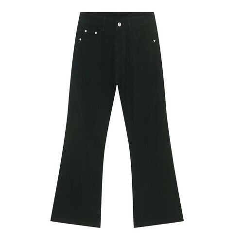 nirben牛仔|新品显瘦高微喇叭VIBE风水洗做旧S宽松牛仔裤长裤男潮