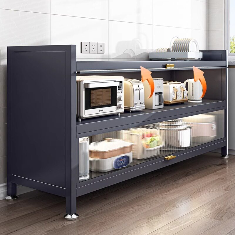 厨房置物架落地多层收纳柜多功能微波炉碗碟锅具整体橱柜餐边储物,收纳整理,整理架/置物架/收纳架,淘宝优惠券,粉丝福利购,淘宝优惠卷