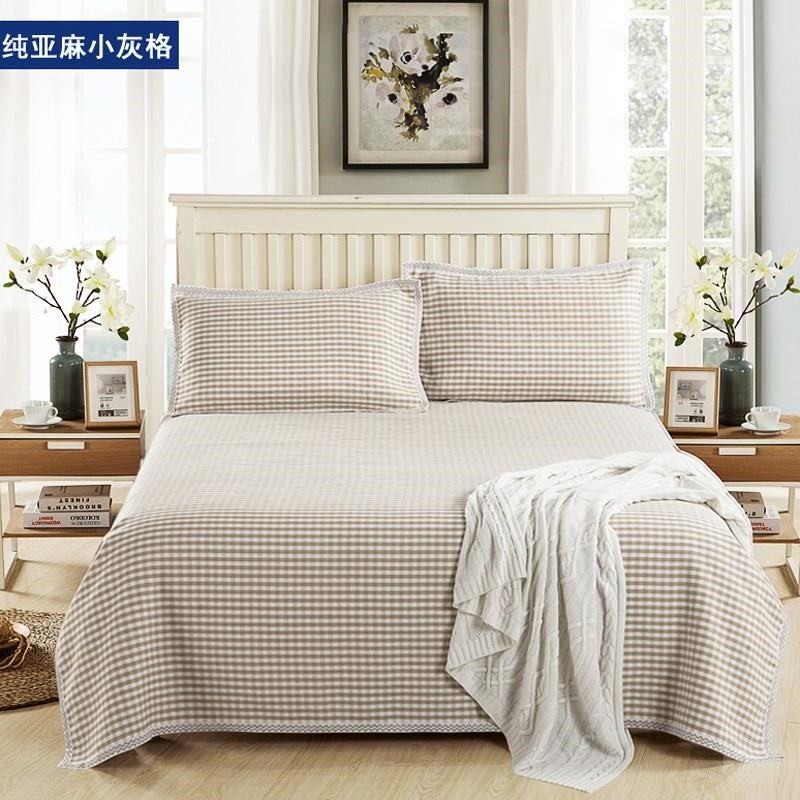 新款纯亚麻席湿纺亚麻凉席三件套夏季婴床单1.8m床,床上用品,凉席/草席/麻席,淘宝优惠券,粉丝福利购,淘宝优惠卷
