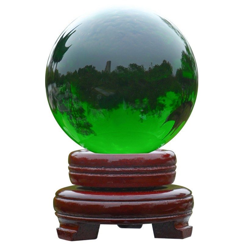 绿色水晶球摆件可旋转透明玻璃球招财球家居装饰客厅开业,饰品/流行首饰/时尚饰品新,摆件,淘宝优惠券,粉丝福利购,淘宝优惠卷