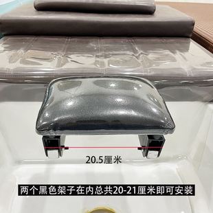 发廊洗头床枕头垫泰式 冲头床平枕头疗床枕头通用海棉皮革枕头厚枕