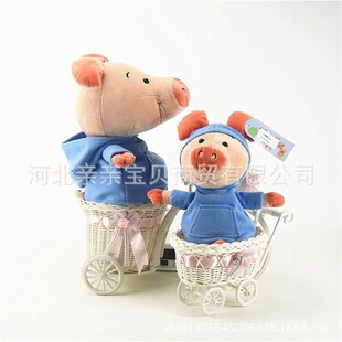 可爱卫衣小猪威比毛绒玩具动漫公仔卡通猪威比玩偶布娃娃玩具