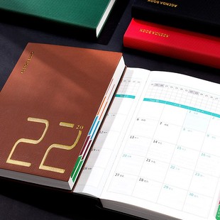2022年日程本365天日记本一日一页自律打卡计划表时间管理效率手