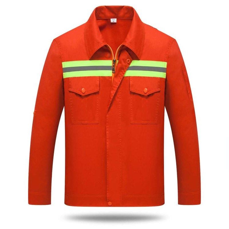 环卫园林工作服男夏套装劳保服工程服制服薄款长袖定制印字印logo