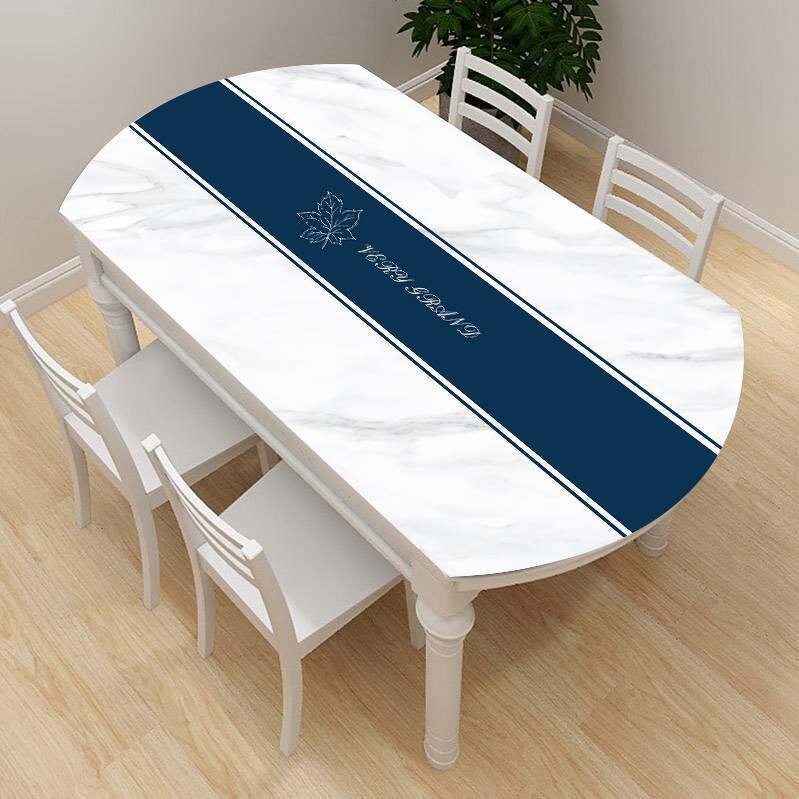 椭圆形餐桌布现代简约防水防油免洗pvc软玻璃可折叠伸缩桌桌布,居家布艺,桌布,淘宝优惠券,粉丝福利购,淘宝优惠卷