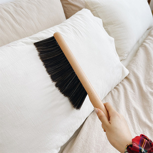 床上清洁神器软毛床刷二合一家用扫炕笤帚长柄除尘刷沙发刷防静电