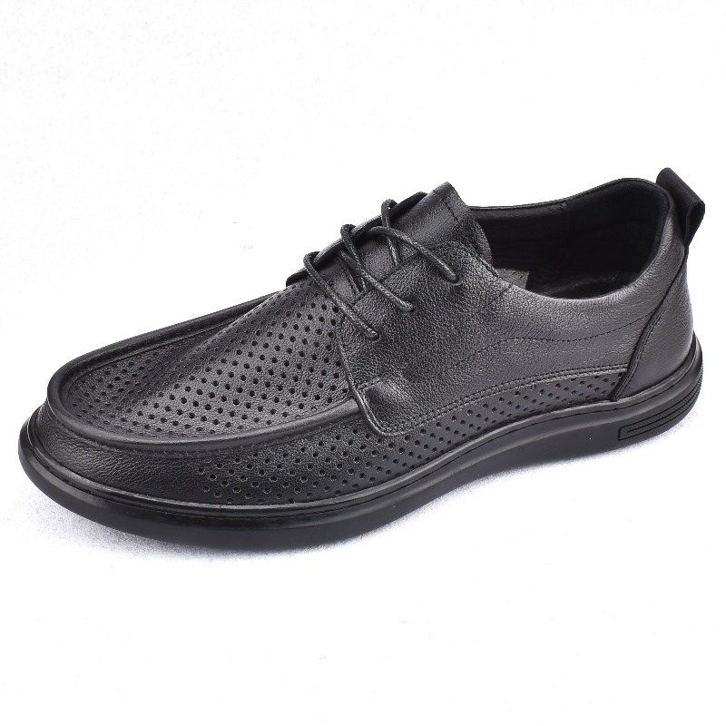 新款夏季透气头层牛皮软底司机开车男鞋真皮休闲皮鞋男系带皮凉鞋,流行男鞋,休闲皮鞋,淘宝优惠券,粉丝福利购,淘宝优惠卷