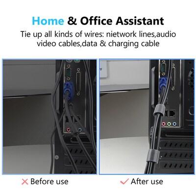 YKZ Wire Cable Organizer Desktop Protector Phone Cable Cord