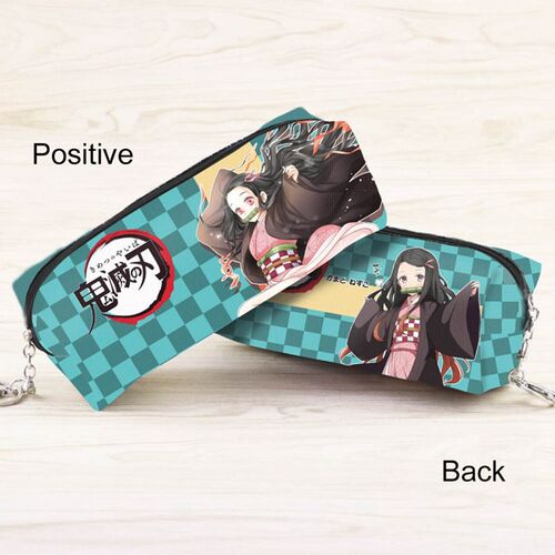 Anime Demon Slayer Kimetsu No Yaiba PU Purse Pencil Case Zi