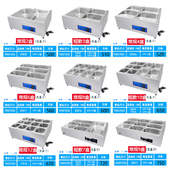 电热多盆保温水浴汤池汤菜炉快餐车保温台不锈钢售饭台商用暖现货