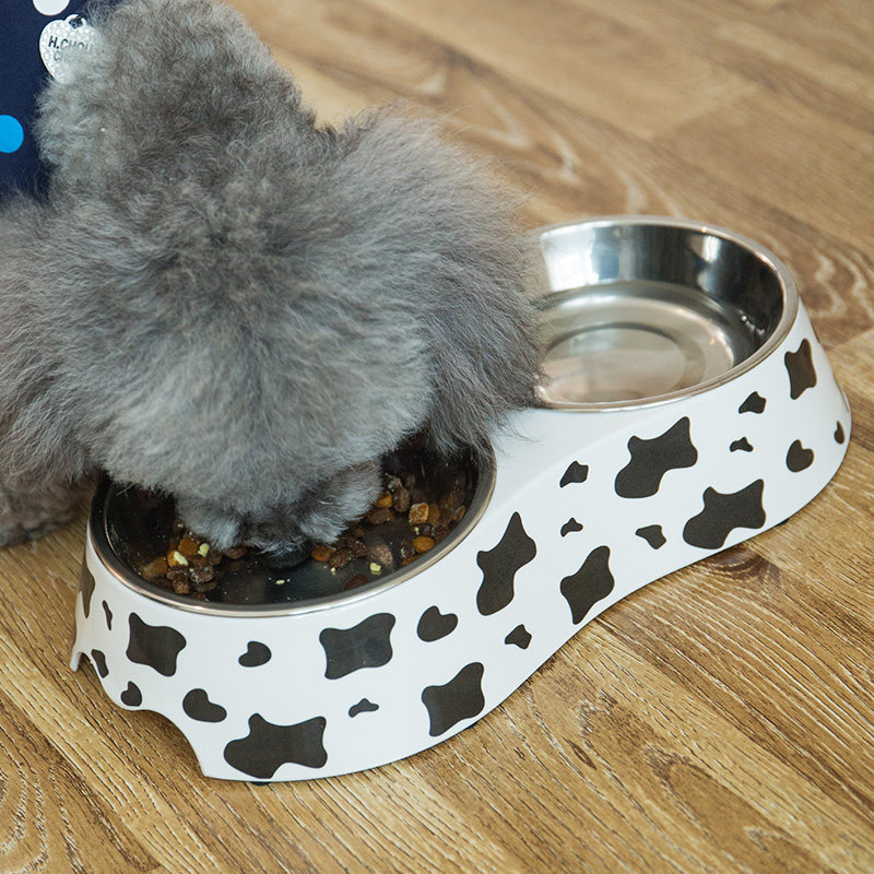 速发狗碗猫碗宠物猫狗食盆泰迪比熊双碗饭盆狗粮盆猫食碗狗盘猫盘