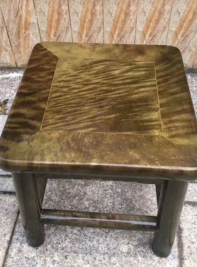 大叶楠仿阴沉木小凳子q矮凳椅子实木方凳儿童换鞋凳家用洗脚小板
