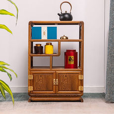 Розвуд сторона кабинет 寻古红木家俱非洲k鸡翅木(学名:非洲崖豆木)茶水柜实木中式边柜