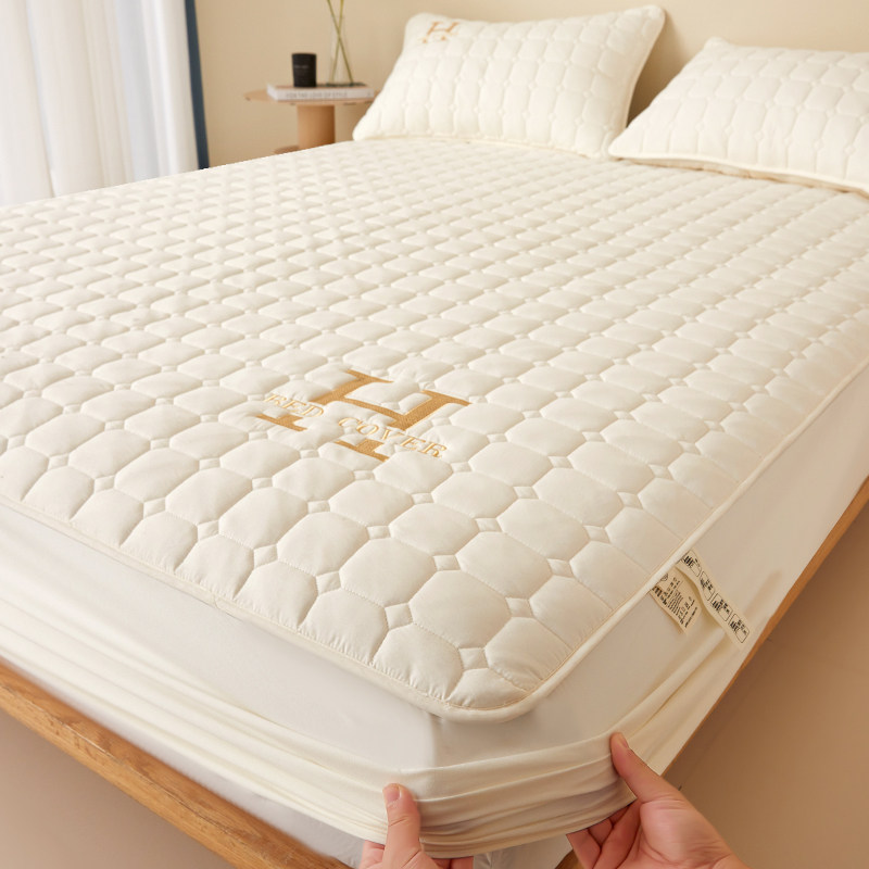 a类夹棉床笠床罩2023新款全棉防尘床单床垫保护罩全包席梦思床套