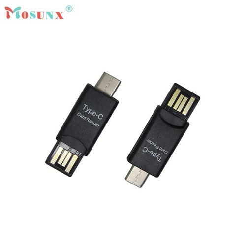 Hot sale Mosunx USB 2.0 Type C Host OTG Adapter Micro SD Ca