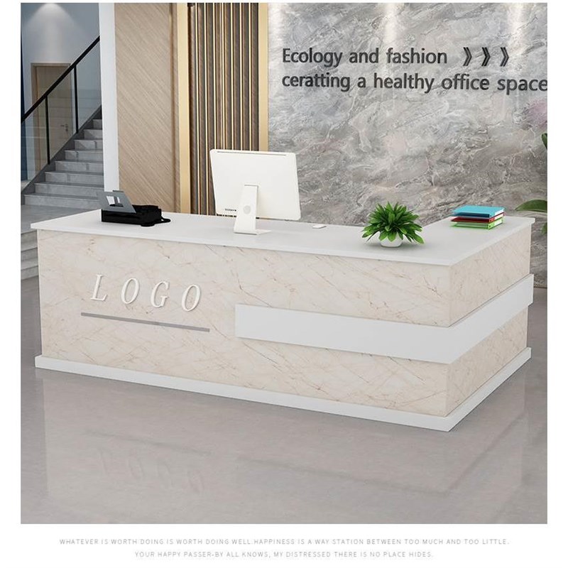 水果店收银台店铺小型商用前台接待柜台理发超市便利店转角吧台桌