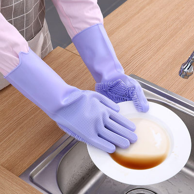 新品Silicone Cleaning Gloves Dish Washing Gloves For Kitchen