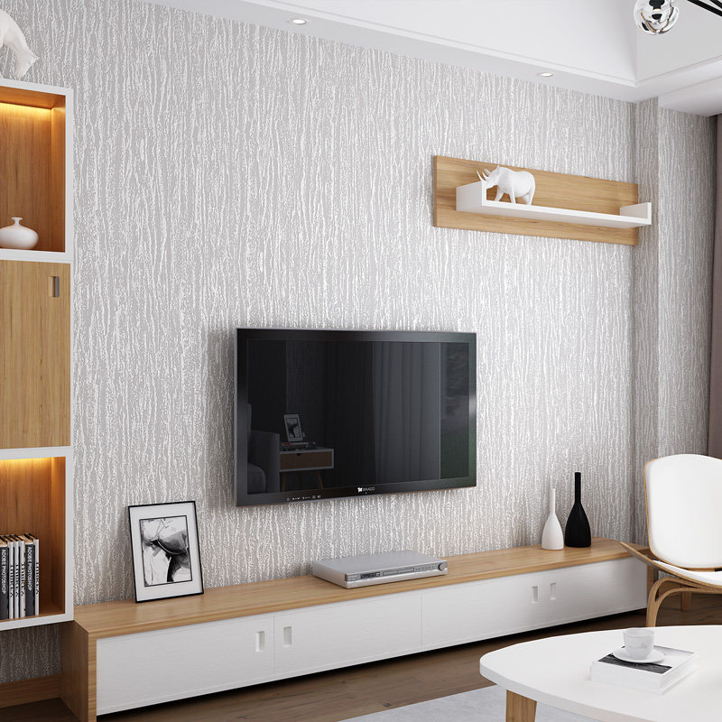卧室3D壁纸现代简约自粘客厅高档2021年新款电视背景墙Z无纺布墙