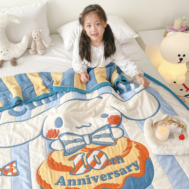 十层纱布毛巾被儿童婴儿盖毯春秋面包被宝宝幼儿园午睡小毯子,床上用品,休闲毯/毛毯/绒毯,淘宝优惠券,粉丝福利购,淘宝优惠卷