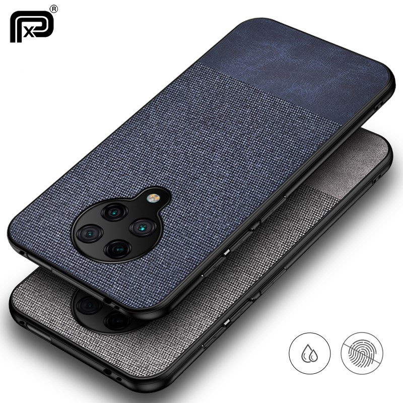 POCO F2 Pro Case Cloth Fabric Silicone Soft Edge Phone Case